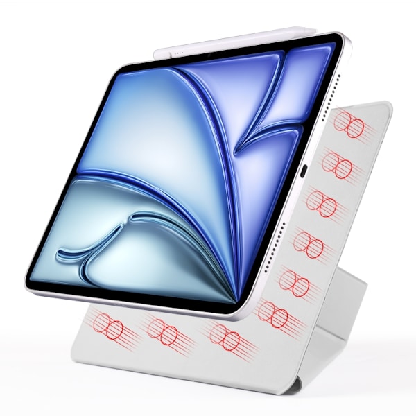 Kunstlæderetui med stativ og magneter til iPad 10. generation 1