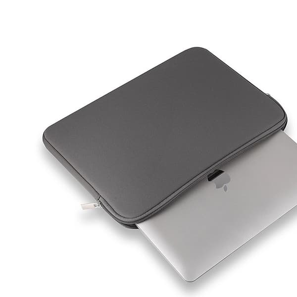 Laptopsleeve 15,6 tum grå / laptopfodral i neopren / datorfodra