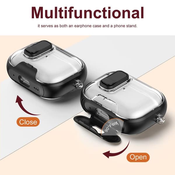 Suojakotelo jalustalla AirPods Pro 2:lle - Musta