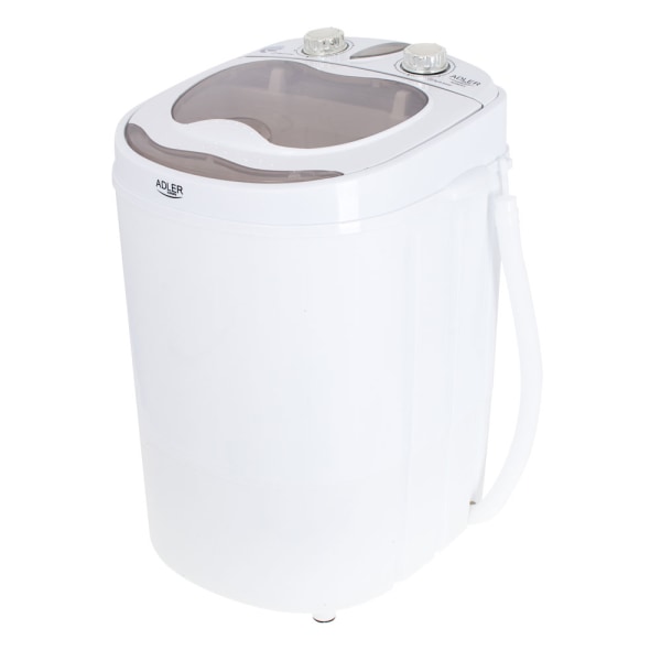 Mini-vaskemaskine 8055 fra Adler Cremefarvet, Hvid