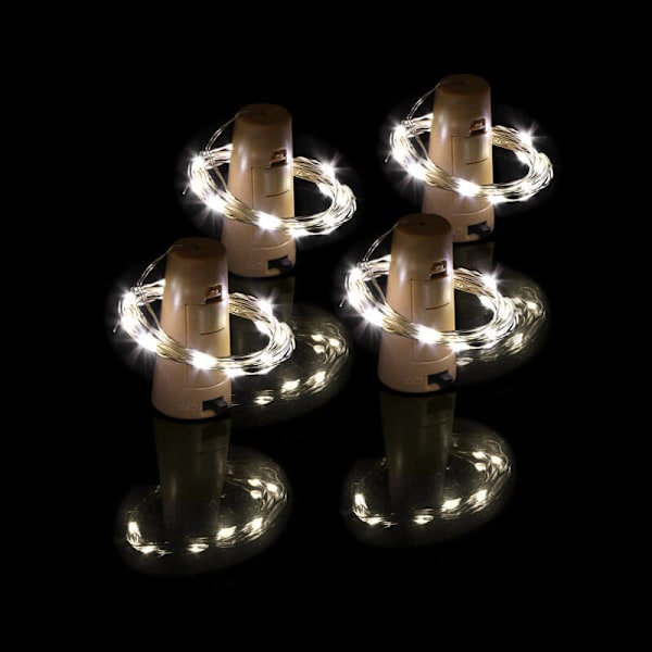 4-Pack LED Flasklampor / Flaskbelysning