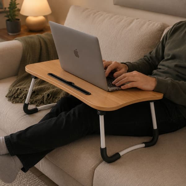Justerbart laptopbord för säng & soffa – Pemtura