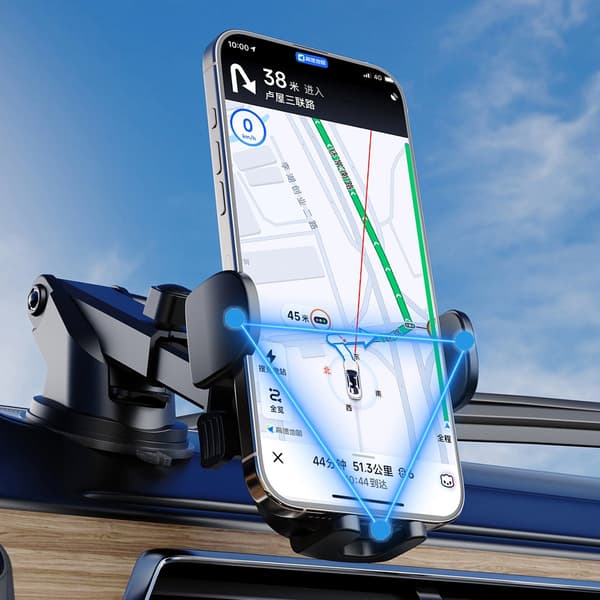 Dudao mobilholder 360° med sugekop – Sort