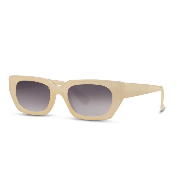 Beige Solglasögon med mörk lins