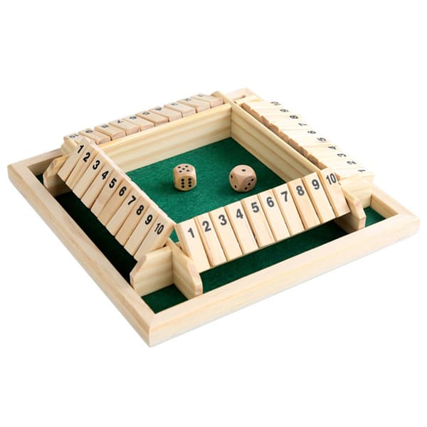 Shut The Box for 2-4 spillere - klassisk terningespil for hele