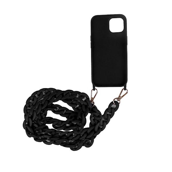Matkapuhelimen kotelo kantohihnalla iPhone 15 - Svart
