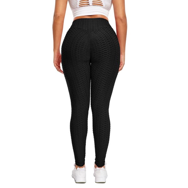 Scrunch Tights korkea vyötärö Small - Musta