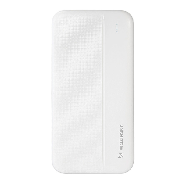 Wozinsky Powerbank 10000mAh 2xUSB:llä - valkoinen