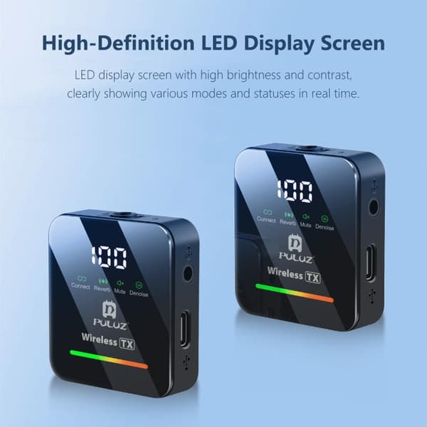 Langaton lavalier-mikrofoni / hyttysmikrofoni USB-C 4 mikrofoni