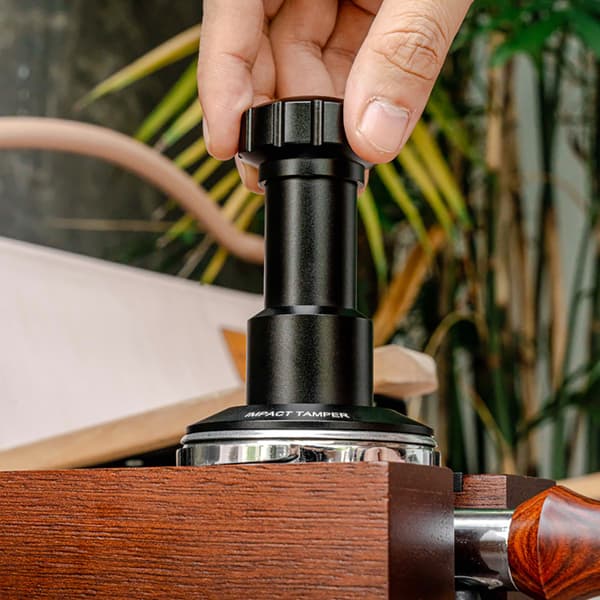 Tamper med justerbart tryk, 53 mm / justerbar espressotamper, 5