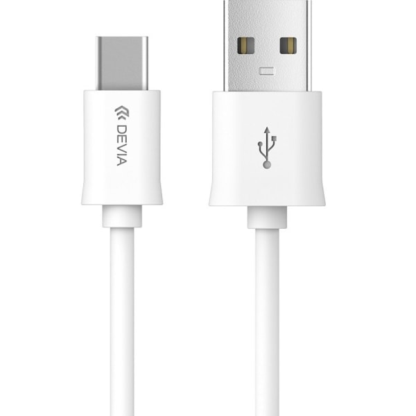 Devia USB - USB-C 1,0 m 2,1A - hvid