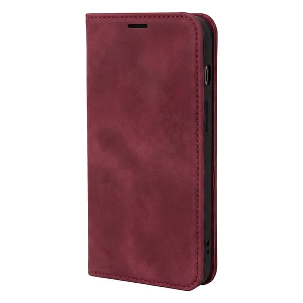 Smart Suede-etui til iPhone 17/18 Pro Max – Rødbrun / Pungetui