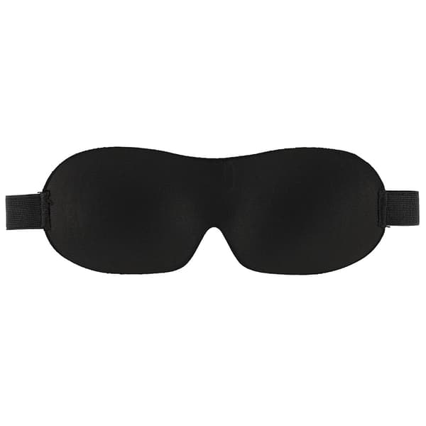3D-formad sömnmask i justerbar design - svart