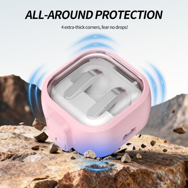 Galaxy Buds4/Buds4 Pro -kuulokekotelo, jossa on napsautuslukko
