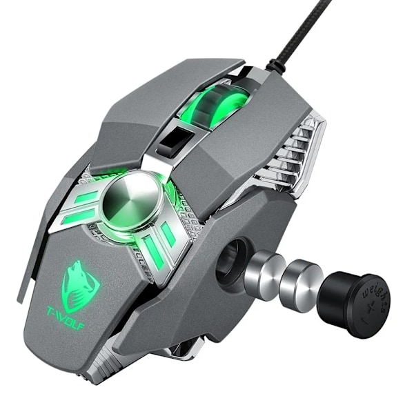 Extralink V10 -pelihiiri, jossa on 7 painiketta ja LED
