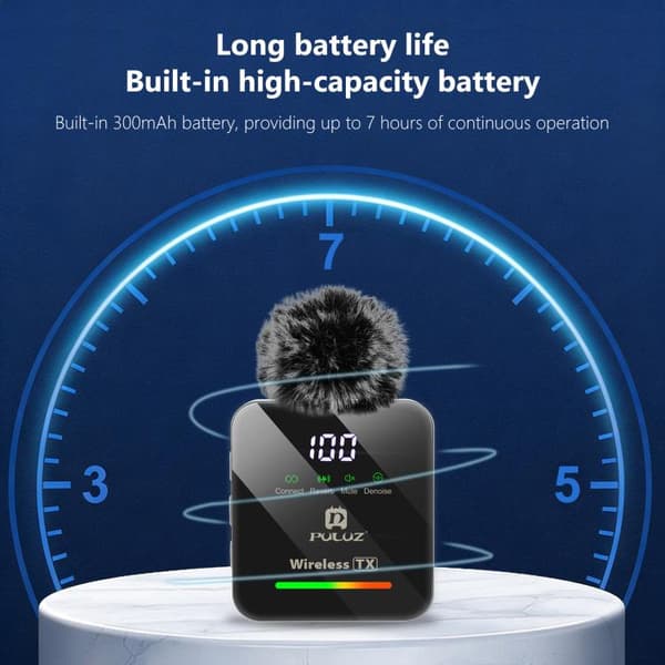 Langaton lavalier-mikrofoni / hyttysmikrofoni USB-C 4 mikrofoni