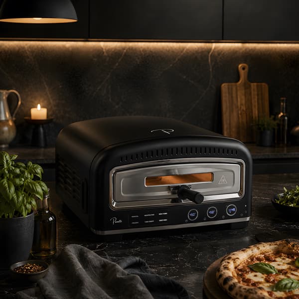 Panetti Pizzetta Pro -sähköpizzauuni / Pizzauuni pyörivällä kiv