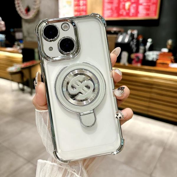Cover med MagSafe + modlysblænde til iPhone 13 - Sølv
