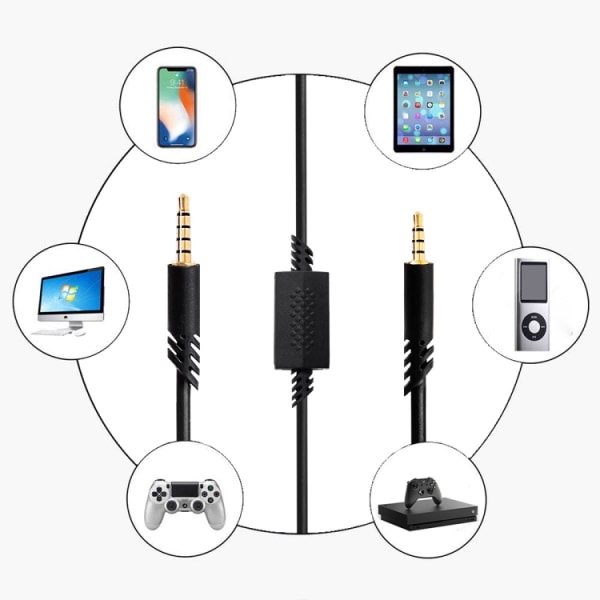 Ljudkabel till Logitech ASTRO A10 A40 2m