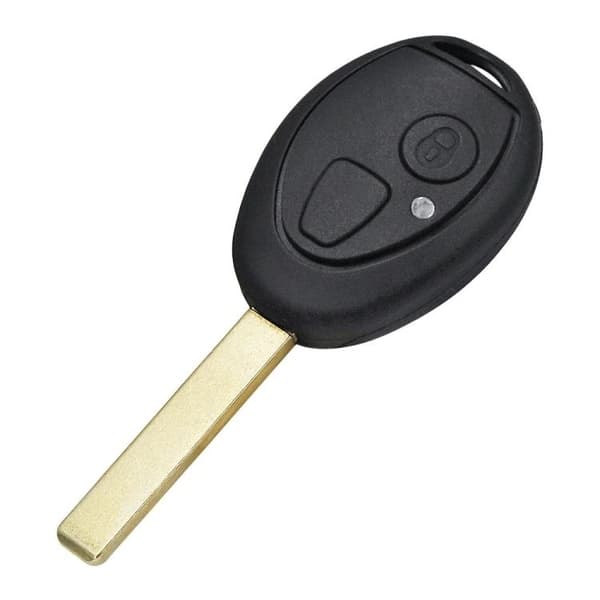 Lige bilnøglehus til Land Rover/BMW/MG Rover, 2 knapper / Nøgle