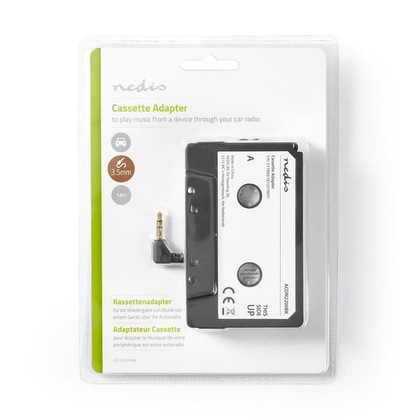 3,5 mm kassetteadapter / AUX-adapter til bilstereo / adapterkas