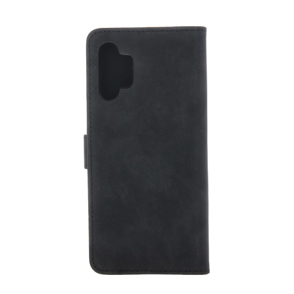 Flip-etui i fløjl med stativ til Motorola Moto E13 - Sort