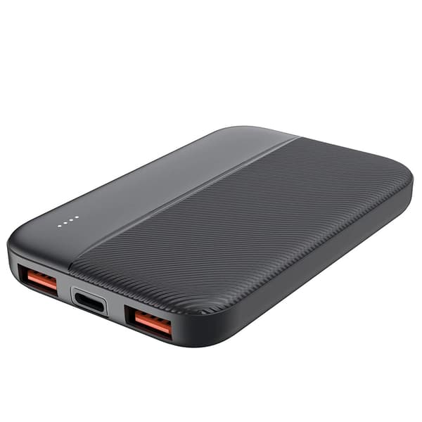 United PB2502 powerbank 5000 mAh med USB-A og USB-C - Sort