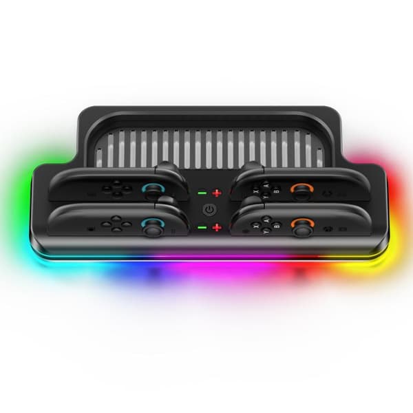 Latausteline RGB-valaistuksella Nintendo Switch 2:lle