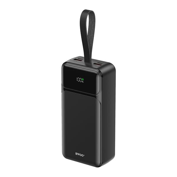 BWOO 65W Powerbank 30000mAh med 2xUSB, 1xUSB-C og LCD-skærm - S