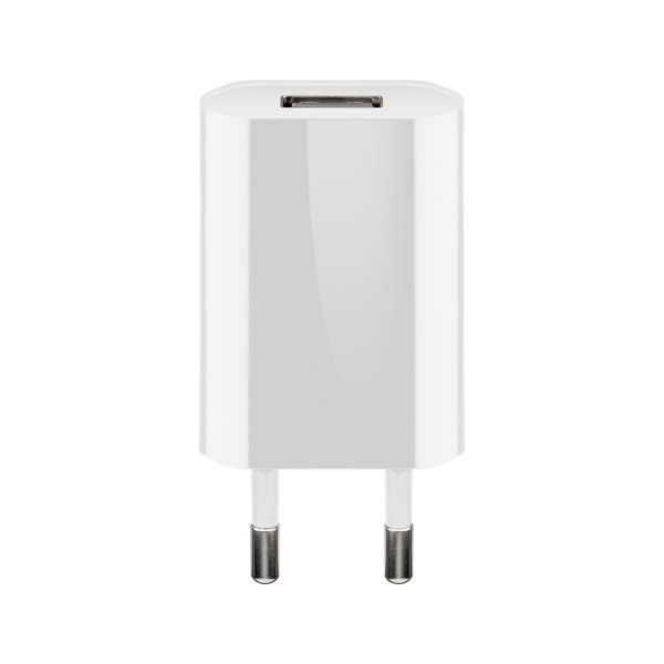 Goobay USB-oplader 5W - kompakt vægadapter med 1x USB-port Hvid