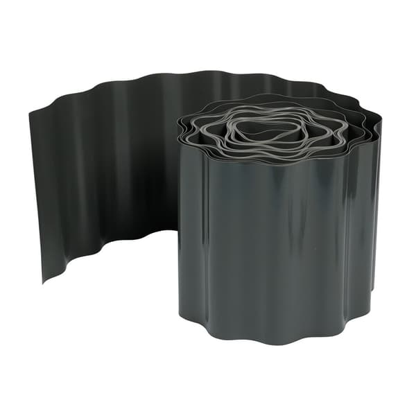 Plastkantbånd 15 cm 9 m / plastgræskant / kantbånd til græsplæne