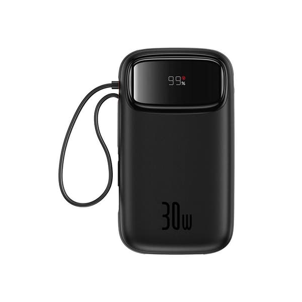Baseus QPow 2 Powerbank 30W 20000mAh med 2xUSB-C - Sort