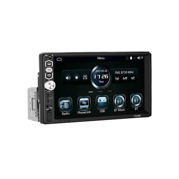 Podofo A3061 7" bilmonitor med Bluetooth 5.1, CarPlay og Androi