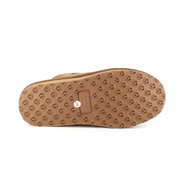 Axelda Åbo 41 - Fårskinnstoffla Chestnut/Creme