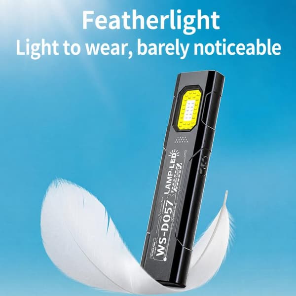 LED COB -työvalo, jossa on kiinnike ja Magnet / Ladattava tasku