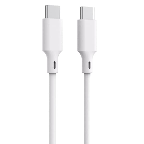 Qualo Recycling USB-C-kabel 3A 1,5m - Vit