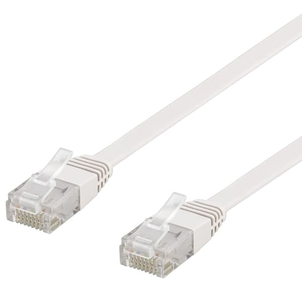 Deltaco U-UTP Cat6-litteä patch-kaapeli, 3 m – Litteä Cat6-verk