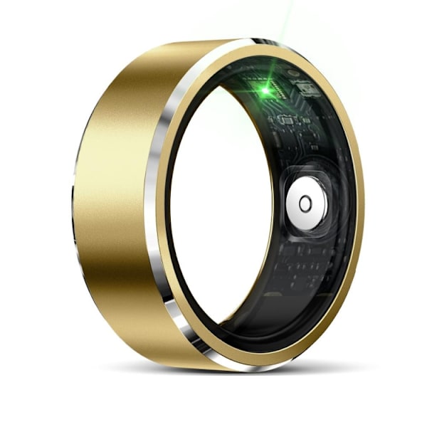 Smart Ring med Hälsoövervakning och träningslägen Strl 10 - Gul