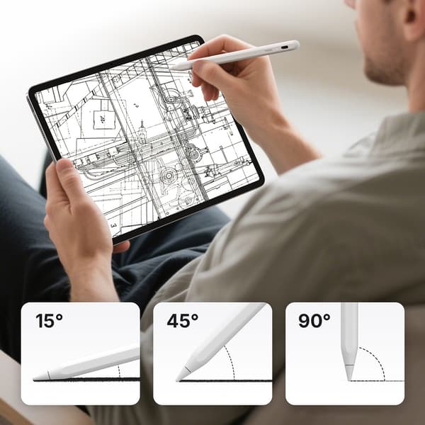 Metapen Pencil A8 iPad-penna / Stylus – Snabbladdning USB-C, Ma