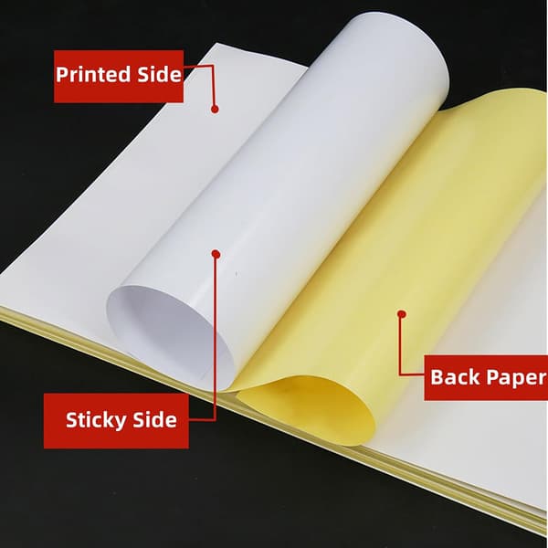 Självhäftande skrivarpapper matt A3 – 100-pack