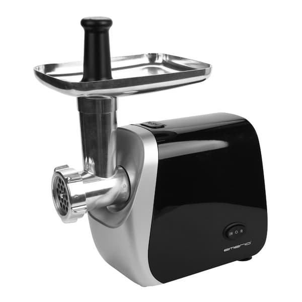 Emerio elektrisk kødhakker i rustfrit stål 600 W / pølsestopper
