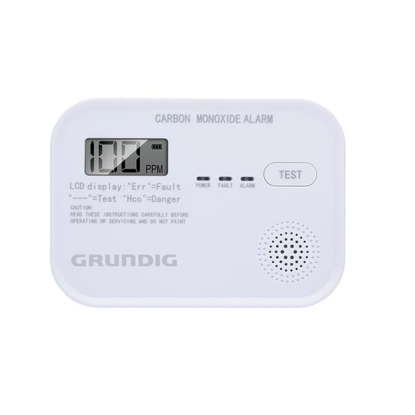 Grundig Kuliltealarm 85dB med LCD-display