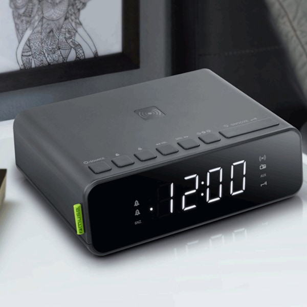 Muse M-175 WI Clock Radio med trådløs oplader 5W