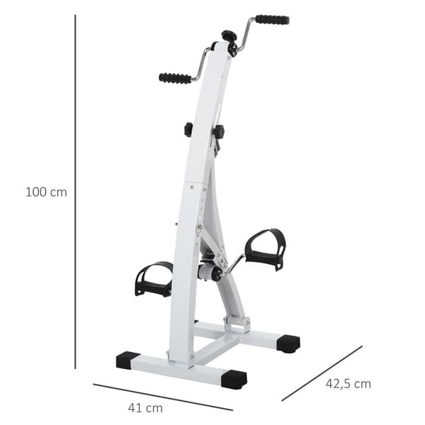 HOMCOM pedaltræner til seniorer / arm- og bentræner til siddend