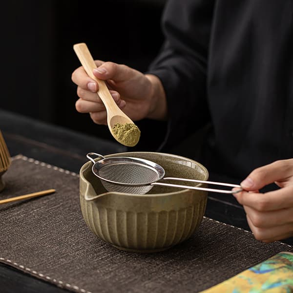 Matcha Tea Set / Chrysanthemum matchaset med 8 delar / matcha-s