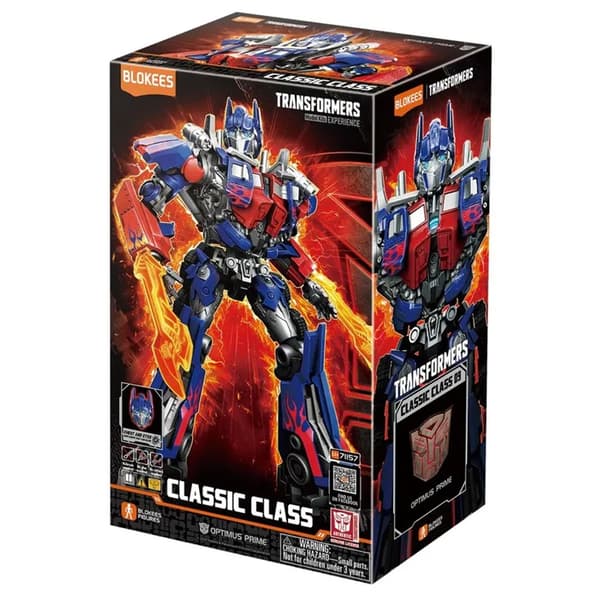 Blokees Transformers Optimus Prime med lyseffekt / Byggefigur m