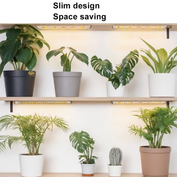 LED Växtbelysning med 2 paneler och 4-stegs dimmer