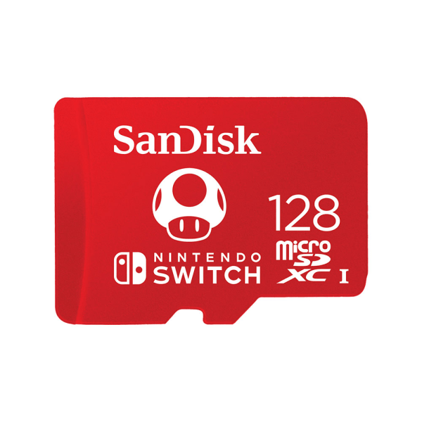 SanDisk 128 GB microSDXC UHS-I minneskort – licensierat för Nin