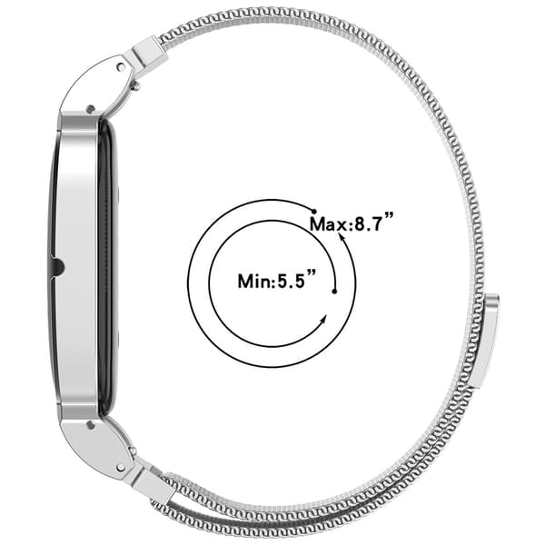 Magnetiskt klockarmband för Google Fitbit Air - Silver / Metall