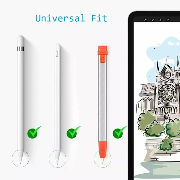 M3 Premium Ersättningstip med lång spets till Apple Pencil 1 & 2